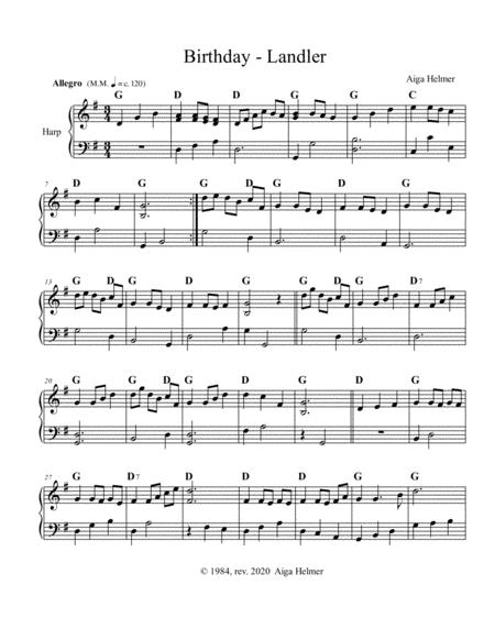 Birthday Landler Sheet Music