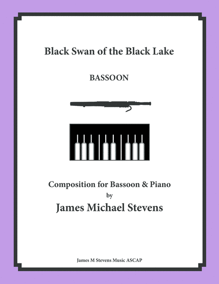 Black Swan Of The Black Lake Solo Bassoon Piano Sheet Music
