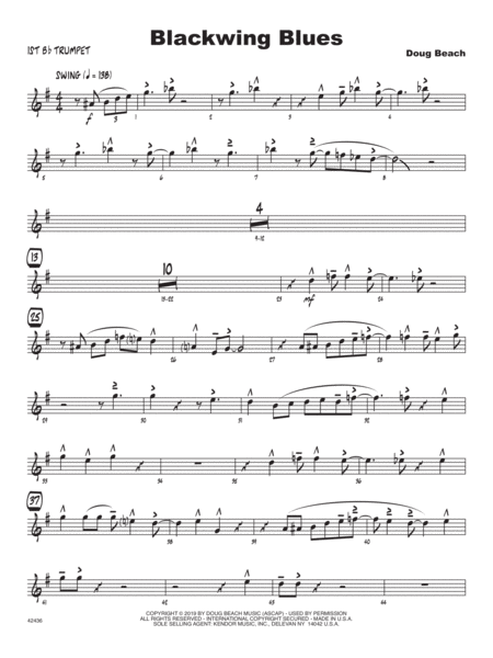 Blackwing Blues 1st Bb Trumpet Sheet Music