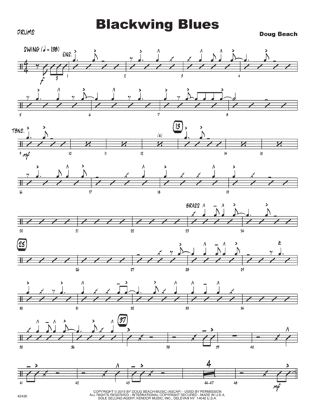 Blackwing Blues Drum Set Sheet Music