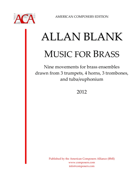 Blank Music For Brass Sheet Music