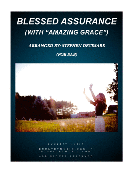 Blessed Assurance With Amazing Grace For Sab Sheet Music