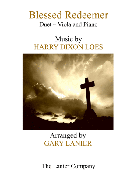 Blessed Redeemer Duet Viola Piano With Score Part Sheet Music