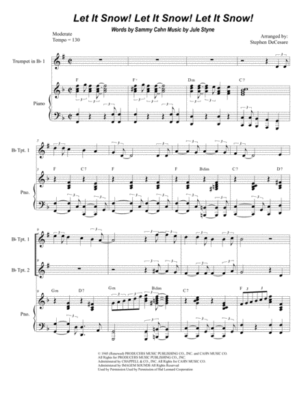 Blessings Duet For Bb Trumpet And French Horn Sheet Music