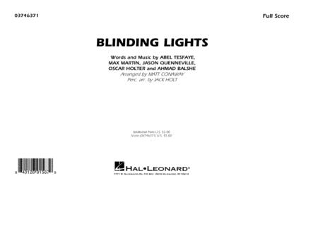 Blinding Lights Arr Matt Conaway Conductor Score Full Score Sheet Music