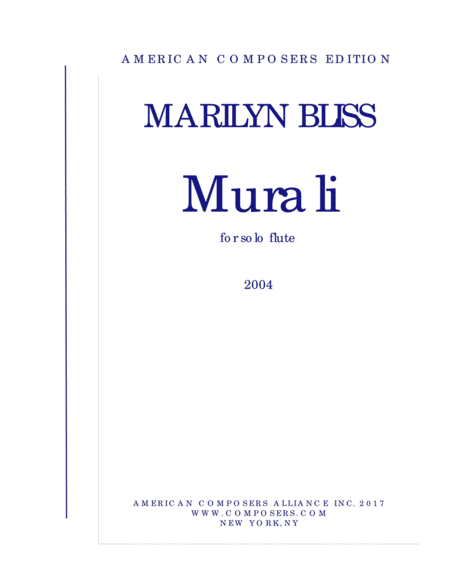 Free Sheet Music Bliss Murali