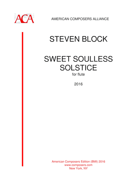 Free Sheet Music Block Sweet Soulless Solstice