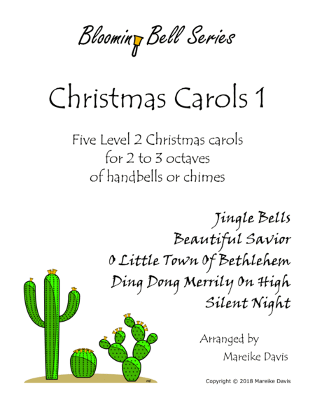 Free Sheet Music Blooming Bell Series Christmas Carols 1