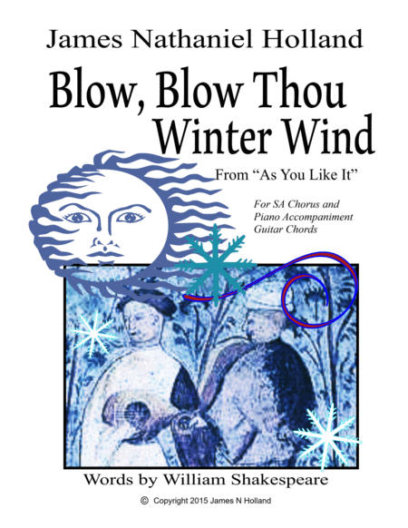 Blow Blow Thou Winter Wind Jazz Version Arranged For Sa Chorus Sheet Music