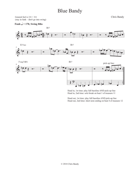 Blue Bandy Sheet Music