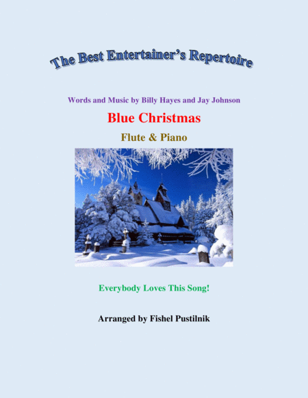 Blue Christmas For Flute And Piano Sheet Music