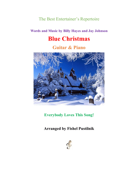 Blue Christmas For Guitar And Piano Sheet Music