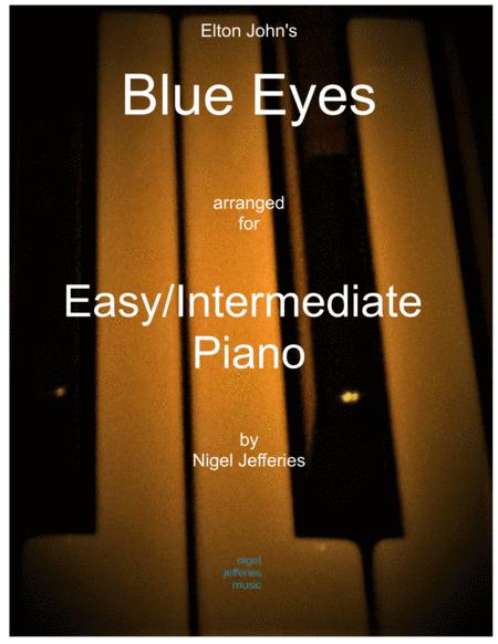 Blue Eyes Arranged For Easy Intermediate Piano Solo Sheet Music