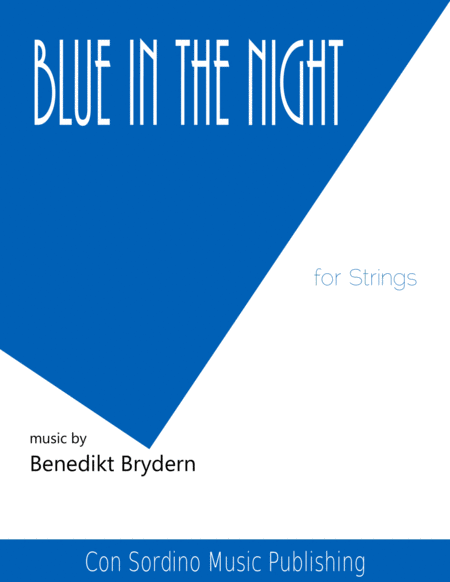 Blue In The Night Sheet Music