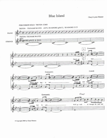 Free Sheet Music Blue Island Leedsheet