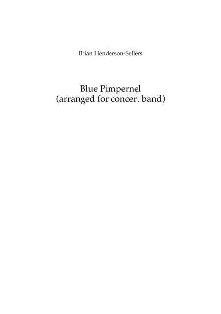 Blue Pimpernel Arrangement For Concert Band Sheet Music