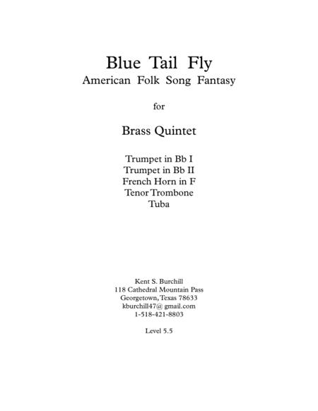 Free Sheet Music Blue Tail Fly American Folk Song Fantasy