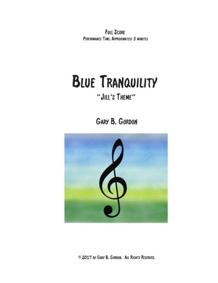 Free Sheet Music Blue Tranquility Jills Theme