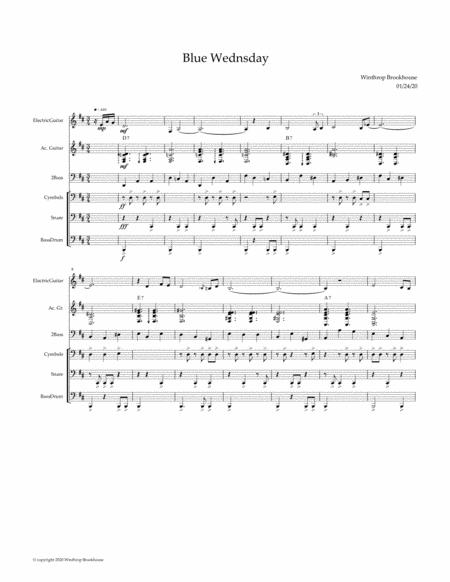 Blue Wednesday Sheet Music