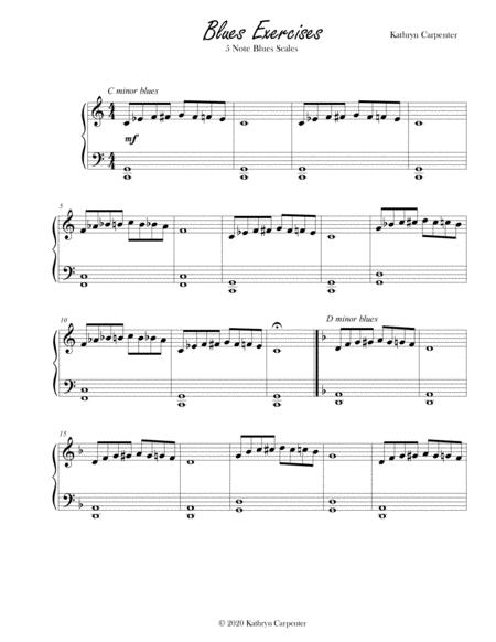 Blues Exercises 5 Note Exercises Sheet Music