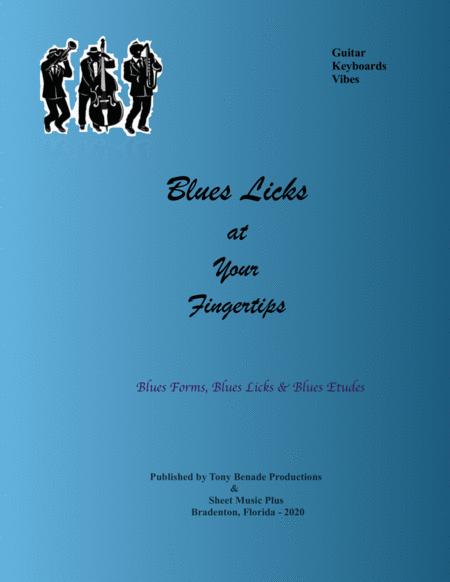 Blues Licks At Your Fingertips For Guitar Keyboards And Vibes Sheet Music