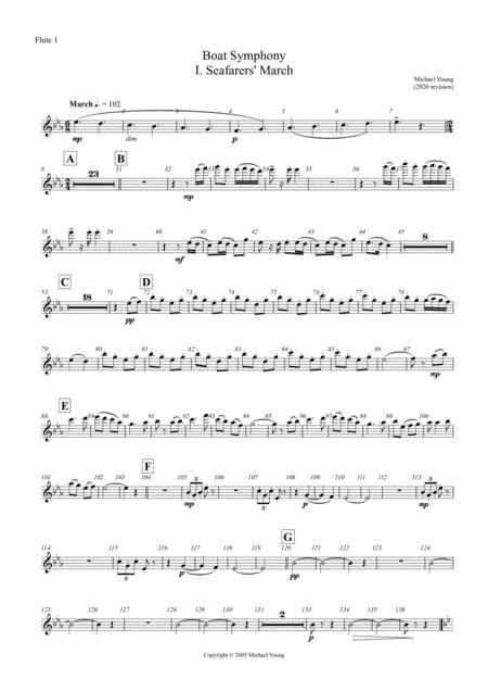 Boat Symphony Concert Band Parts Sheet Music