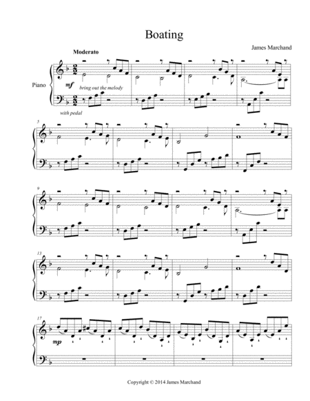 Boating For The Left Hand Alone Sheet Music