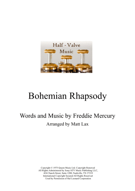 Free Sheet Music Bohemian Rhapsody Brass Septet