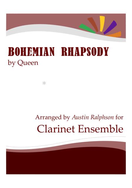 Bohemian Rhapsody Clarinet Choir Clarinet Ensemble Sheet Music