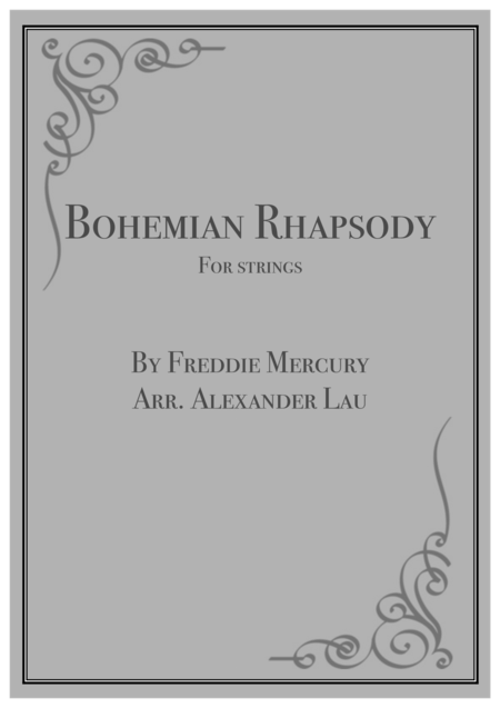 Bohemian Rhapsody For String Quartet Sheet Music