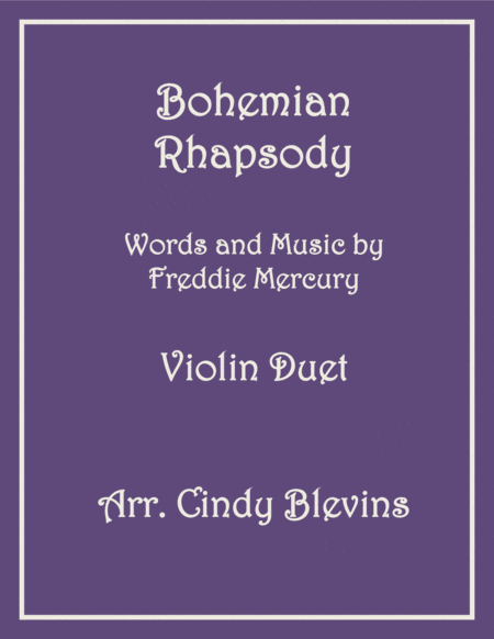 Free Sheet Music Bohemian Rhapsody For Violin Duet