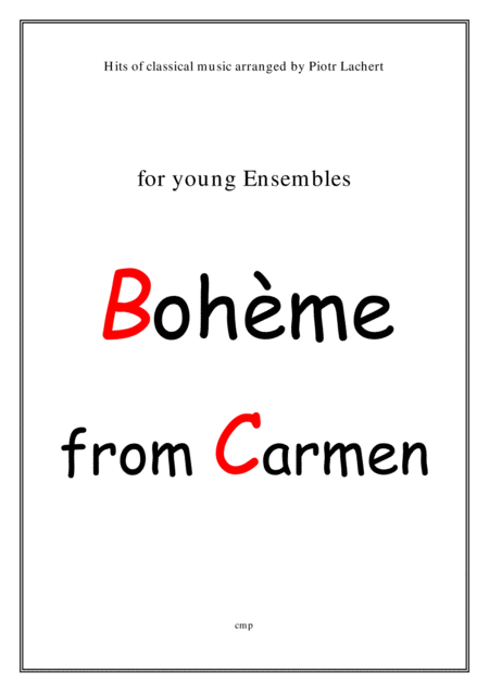 Bohme From Carmen Young Ensembles Sheet Music