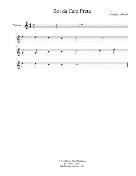 Boi Da Cara Preta Sheet Music