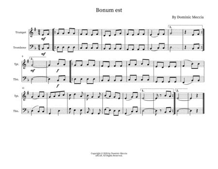 Bonum Est Sheet Music