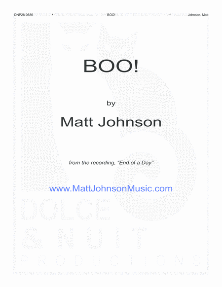 Boo Sheet Music