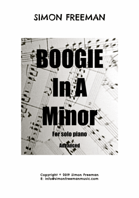 Free Sheet Music Boogie In A Minor