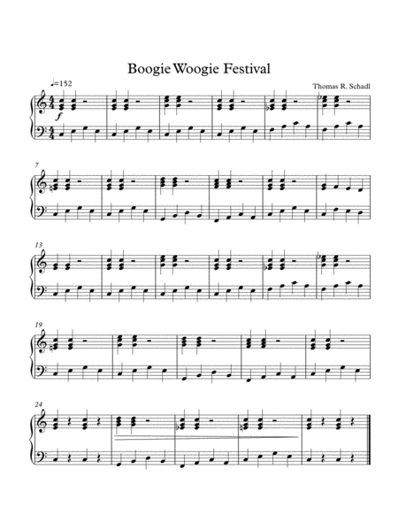 Boogie Woogie Festival Sheet Music