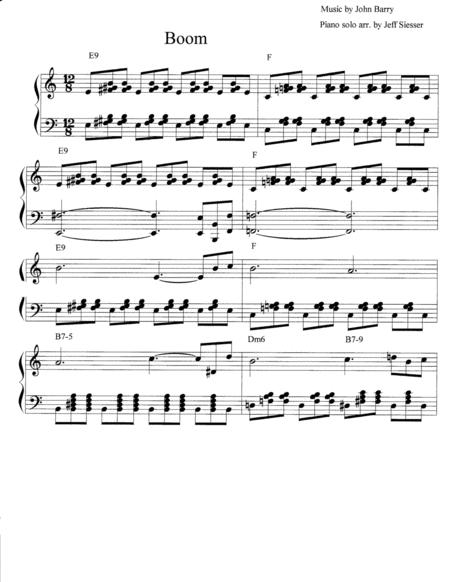 Boom Sheet Music