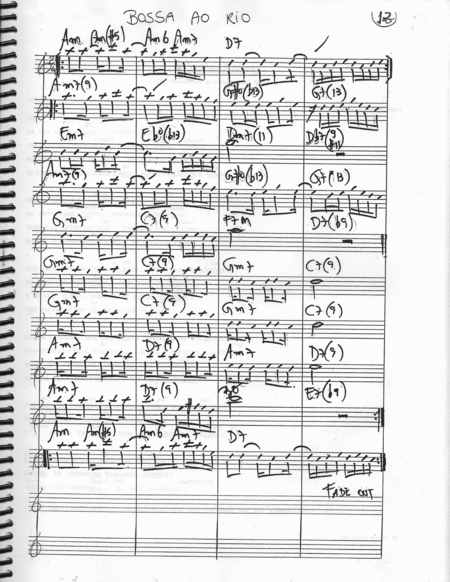 Bossa Ao Rio Sheet Music