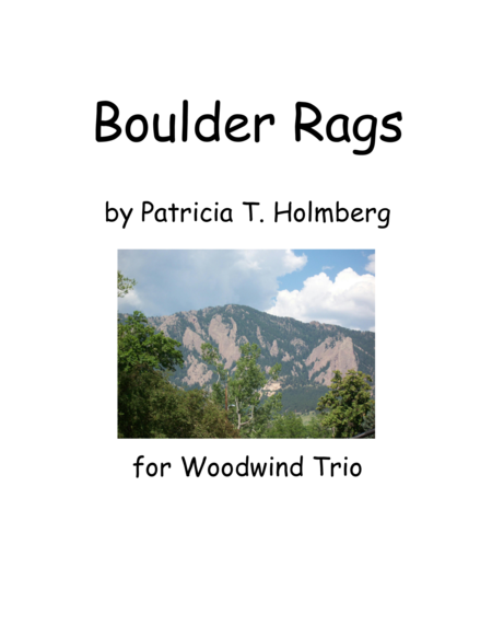 Boulder Rags For Woodwind Trio Bassoon Parts Sheet Music