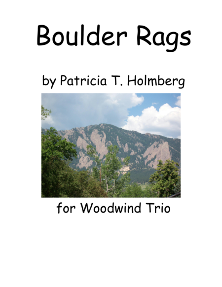 Boulder Rags For Woodwind Trio Flute Parts Sheet Music