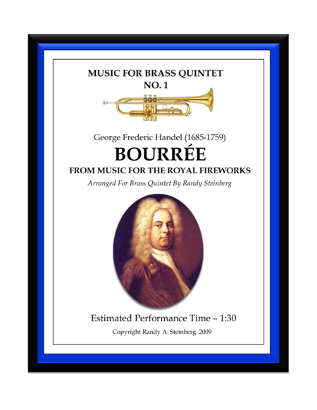 Bouree From The Music For The Royal Fireworks Sheet Music