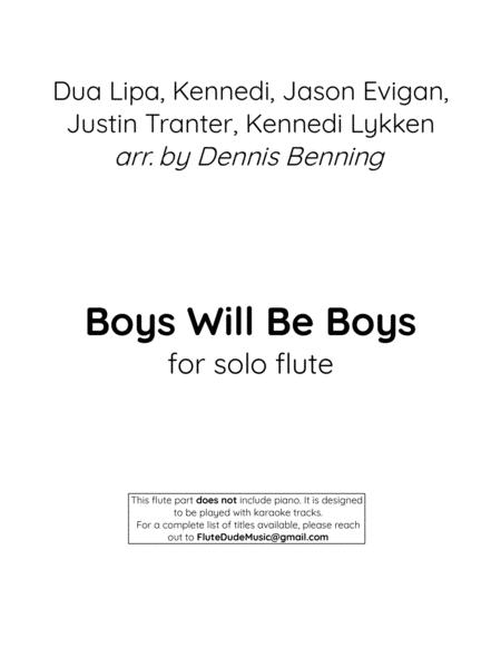 Boys Will Be Boys For Solo Flute No Piano Sheet Music