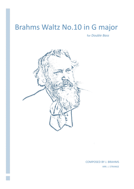 Brahms Waltz No 10 In G Major Double Bass Sheet Music