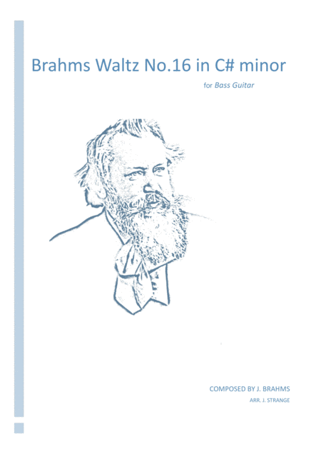 Free Sheet Music Brahms Waltz No 16 In C Minor For Bass Guitar
