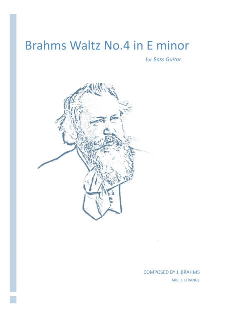 Free Sheet Music Brahms Waltz No 4 In E Minor For Bass Guitar
