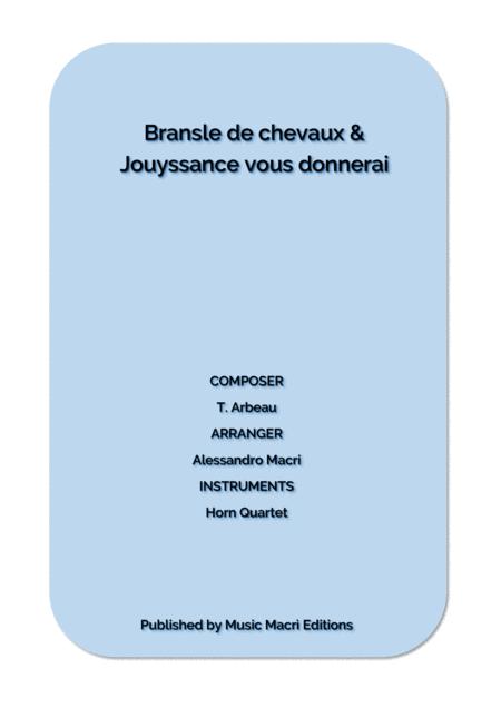 Bransle De Chevaux Jouyssance Vous Donnerai Byt Arbeau Sheet Music