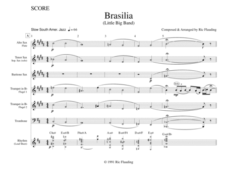 Free Sheet Music Brasilia Little Big Band