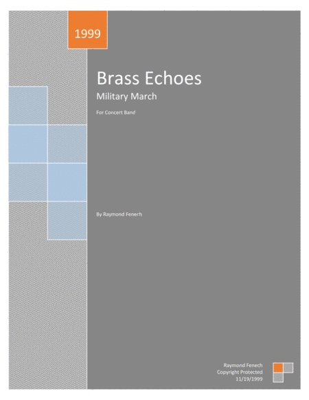 Brass Echoes Military March For Pep Band Concert Band Marching Band Sheet Music