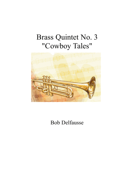 Brass Quintet No 3 Cowboy Tales Sheet Music